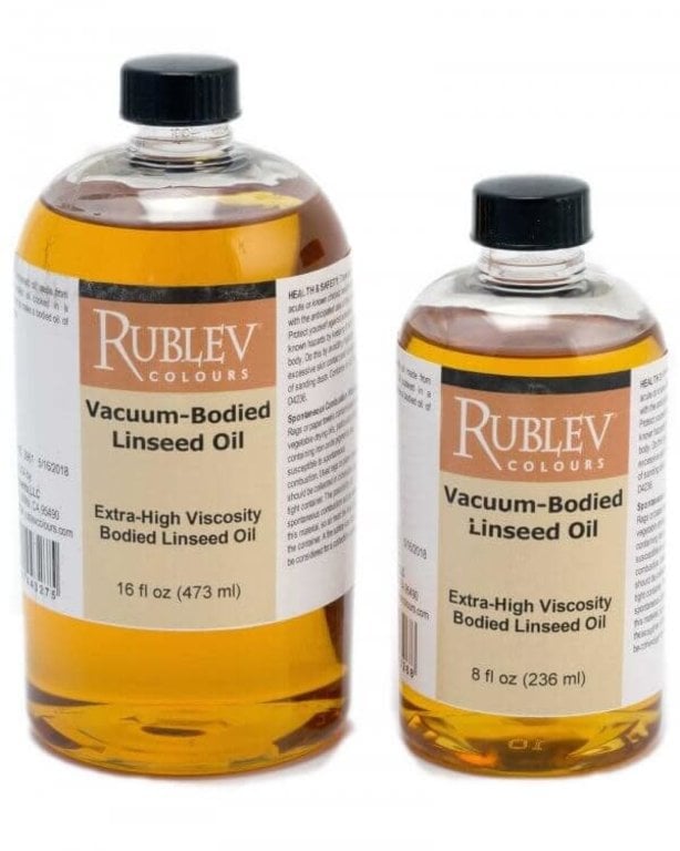 Rublev Rublev Colours Vacuum Bodied (Medium Viscosity) Linseed Oil 8 fl oz / 236 ml