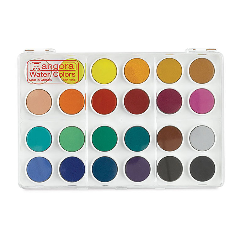 Angora Angora Watercolor Set 24 pans - Bright Colours