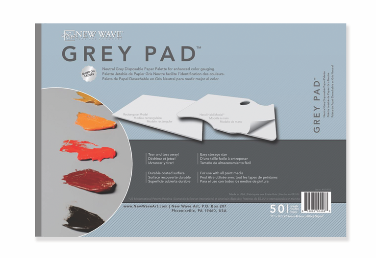 New Wave New Wave Grey Pad Disposable Rectangular 11x16
