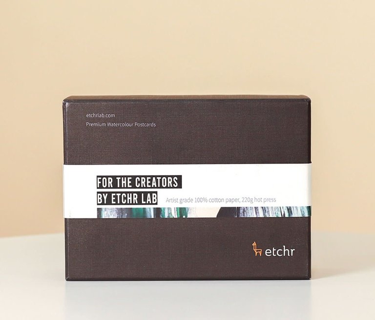 Etchr Lab Premium Watercolour Postcards 230g - Box of 100