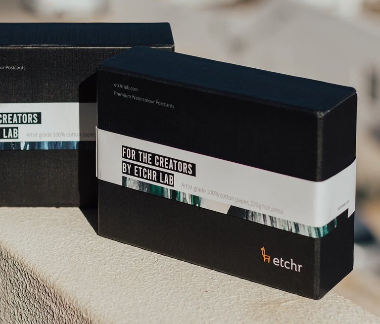 Etchr Lab Premium Watercolour Postcards 230g - Box of 100