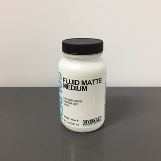 Golden Artist Colors, Inc. Golden's Fluid Matte Medium 8oz Golden Artist Colors, Inc. Golden's Fluid Matte Medium 8oz