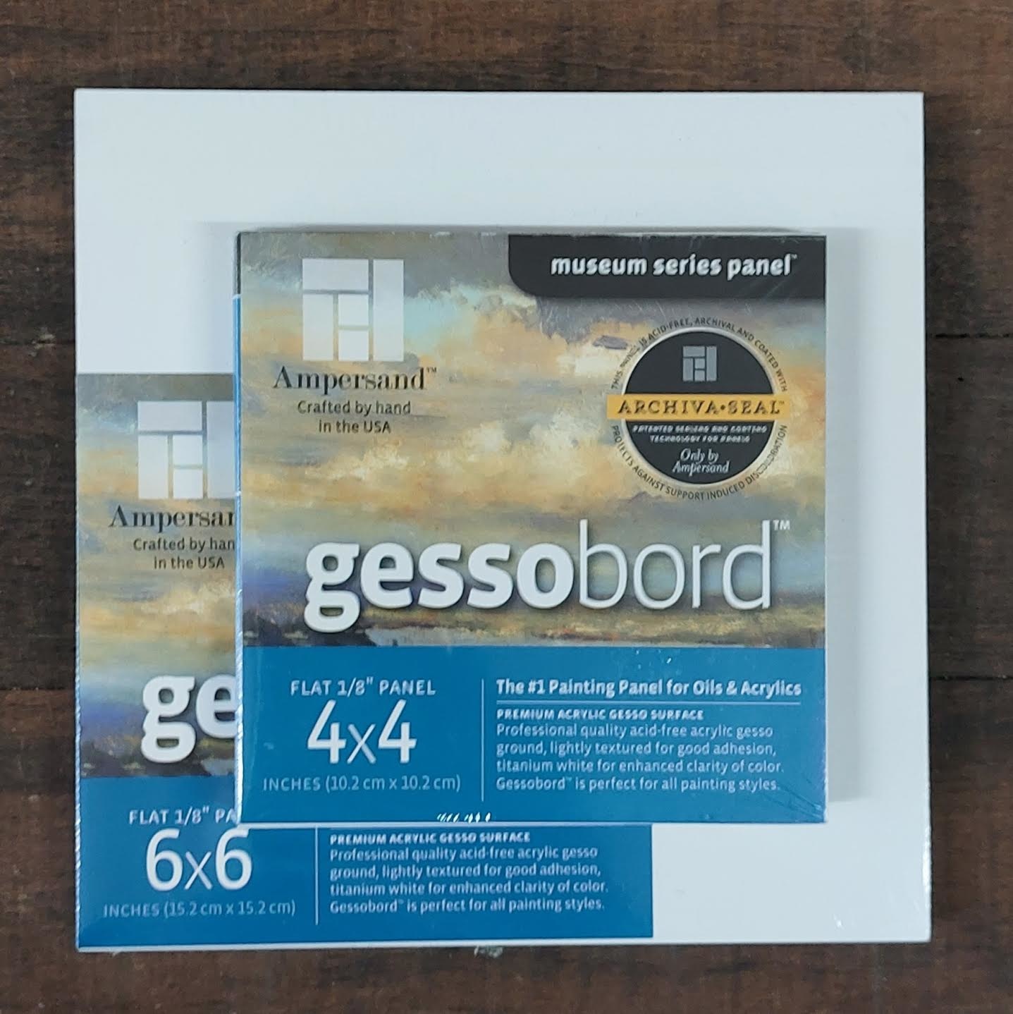 Ampersand Gessobord 4 Pack 4 x 4 Flat 1/8
