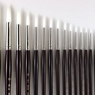 Heinz Jordan Heinz Jordan White Taklon Brush 970 - Round (Short Handle)