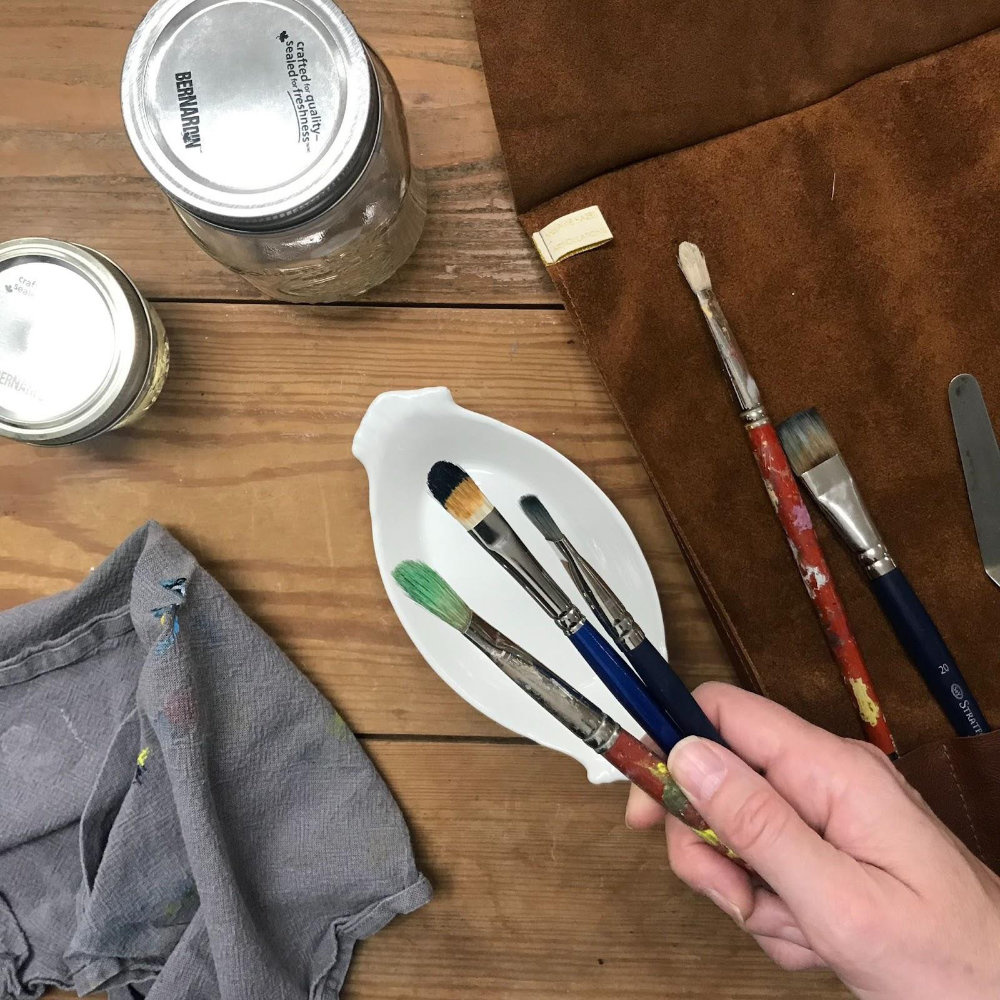 Create Your Own Paint Brush Cleaning Container
