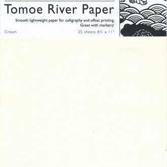 The Japanese Paper Place Tomoe River Cream (pkg 25)  52g 8.5x11” The Japanese Paper Place Tomoe River Cream (pkg 25)  52g 8.5x11”