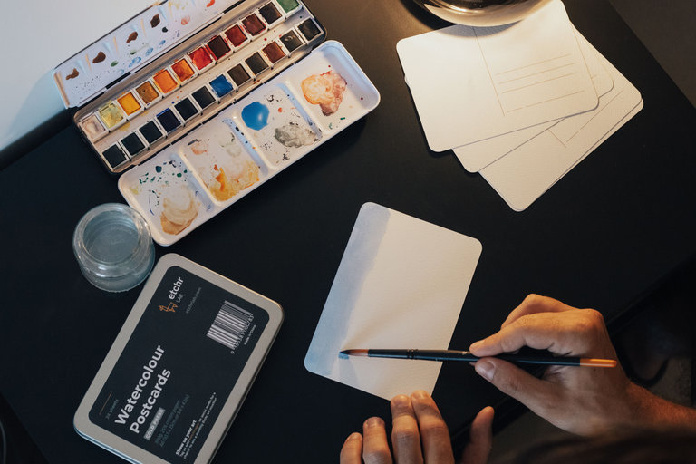 Etchr Lab Etchr Watercolour Postcards A6 - Tin of 24