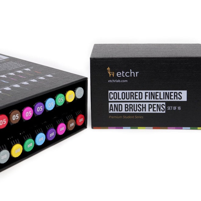 Etchr Black Graphic Pen Collection