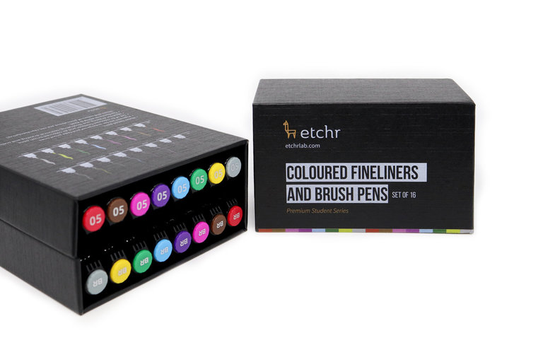Etchr Lab Etchr Fineliner Pens - Colour Set of 16
