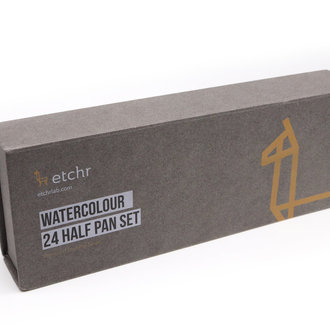 Etchr Lab Etchr Watercolour - Student Series - 24 Half Pans Etchr Lab Etchr Watercolour - Student Series - 24 Half Pans