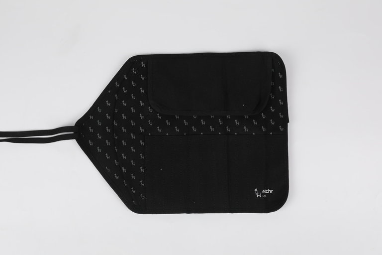 Etchr Lab Etchr Roll-up Brush Pouch - Black