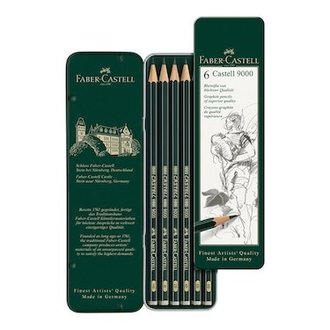 Faber-Castell Faber Castell 9000 Design Set 6