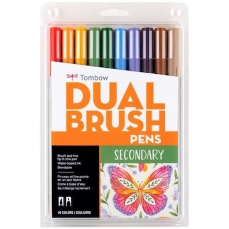 Tombow Dual Brush Pen Set of 6- Green Blendables