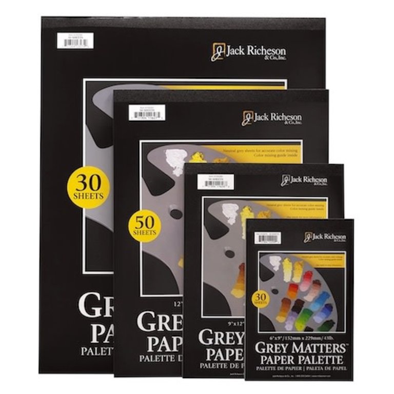 Jack Richeson & Co., Inc Richeson Grey Matters Disposable Palette Paper Pad