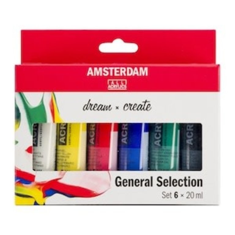 Amsterdam Acrylic Colour Amsterdam Acrylic Set 6 x 20ml