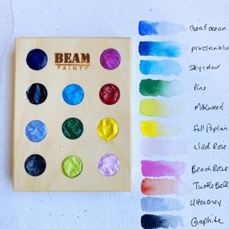 Beam Paints, Spectrum Watercolor Birch Mini Cookie Palette