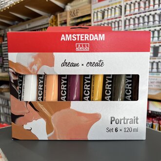 Royal Talens Amsterdam Portrait Set - 6 x 120ml Royal Talens Amsterdam Portrait Set - 6 x 120ml