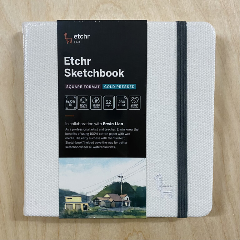 Etchr Lab Etchr Portrait Sketchbook Cold Press 100% Cotton