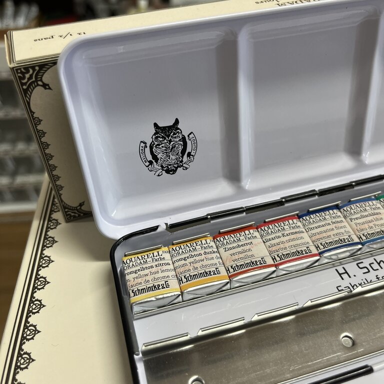 Schmincke Horadam Aquarell Retro Metal Tin 12 x 1/2 pans