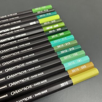 Caran d'Ache Green - Turquoise Museum Aquarelle Watercolour Single Pencils Caran d'Ache Green - Turquoise Museum Aquarelle Watercolour Single Pencils