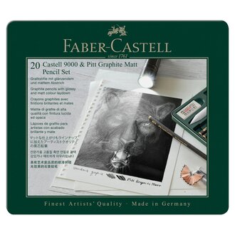 Faber-Castell Pitt Graphite Matt / Castell9000 Set - 20