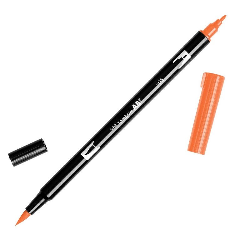 Tombow Tombow Dual Brush Pen Singles Yellow - Orange