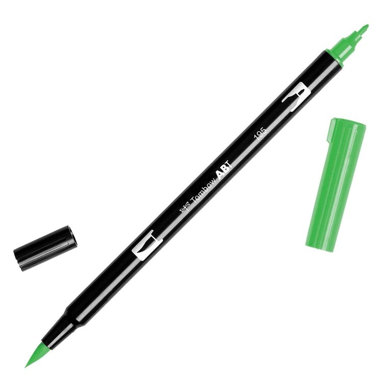Tombow Green - Turquoise Dual Brush Pen Singles