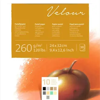 Hahnemuhle Pastell Velour Pad - 10 Different Colours
