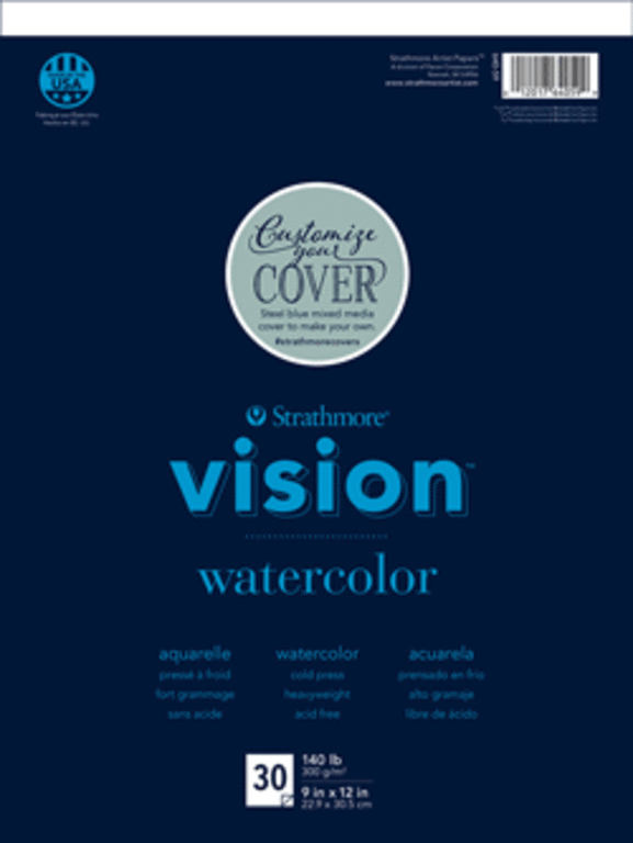 Strathmore Vision Watercolour Pad - 9x12 140lb