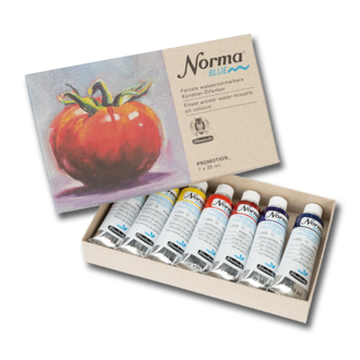 Schmincke Norma Blue Water-Mixable Oil Colours Set - 7 x 35ml