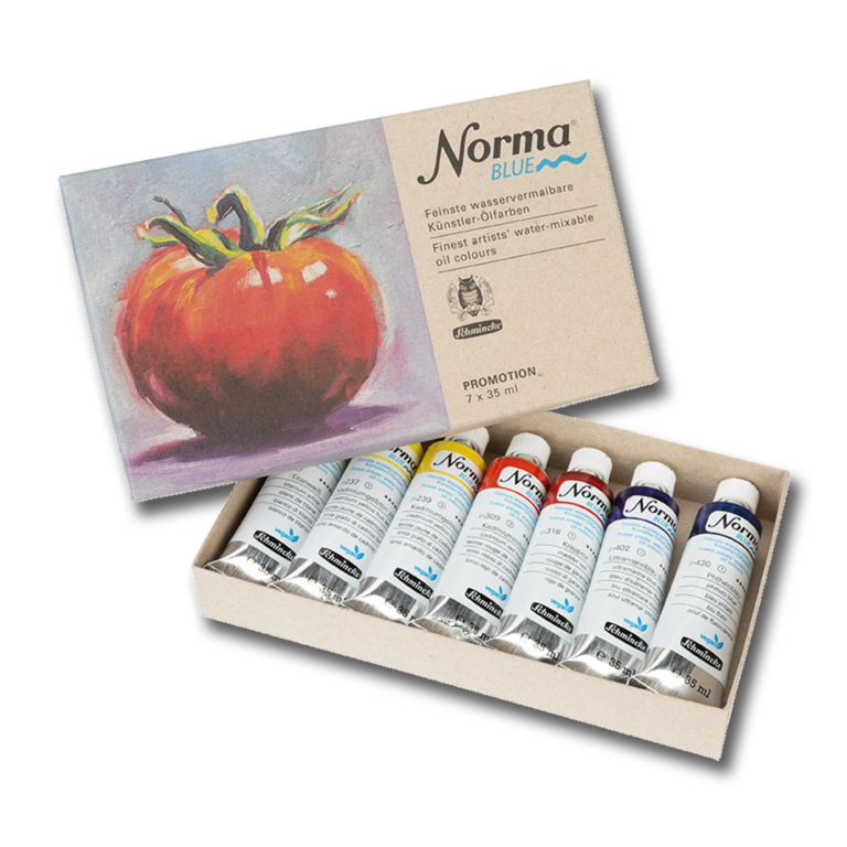 Schmincke Schmincke Norma Blue Water-Mixable Oil Colours Set - 7 x 35ml