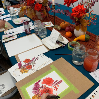 ARTiculations Loose Florals in Ink & Watercolour ARTiculations Loose Florals in Ink & Watercolour