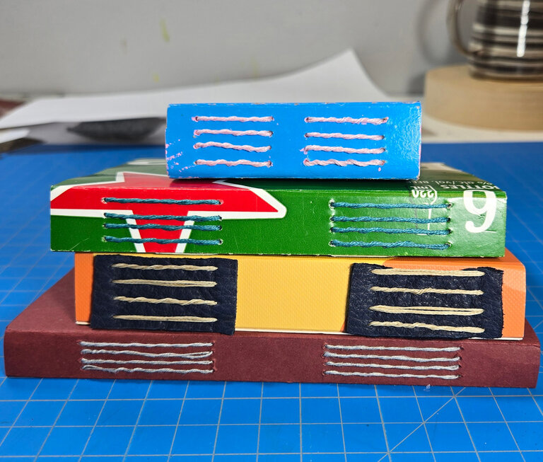 Long Stitch Bookbinding with Recycled Covers | June 8 10:30am - 3:30pm