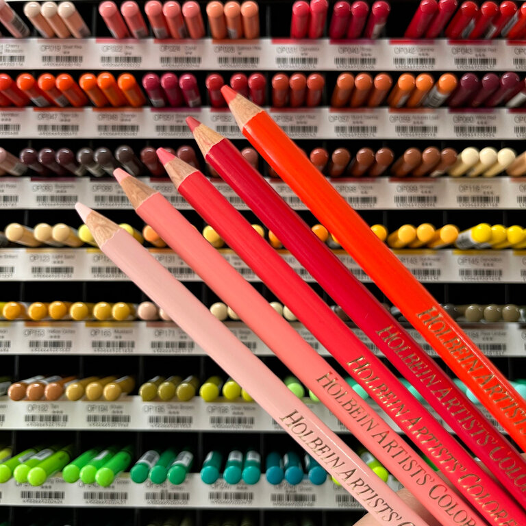 HK Holbein Artist Materials Red - Pink Holbein Artists Colour Pencils Singles