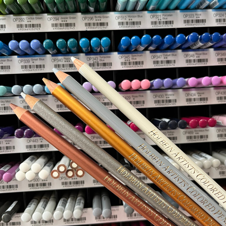 HK Holbein Artist Materials Neutral - Metallic Holbein Artists Colour Pencils Singles