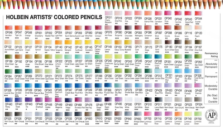 HK Holbein Artist Materials Blue - Violet Holbein Artists Colour Pencils Singles