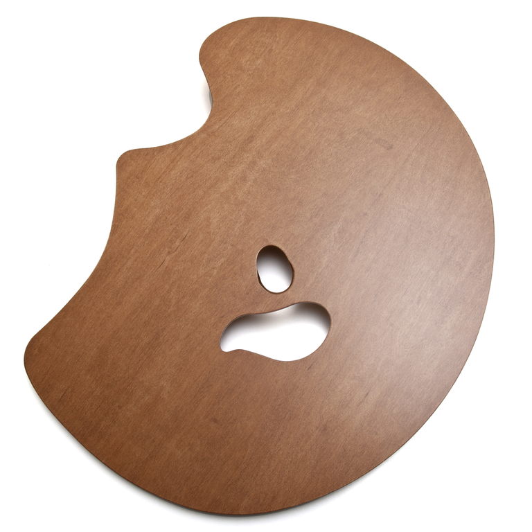 New Wave Maple Wood "Grand View" Palette - Held in Right Hand