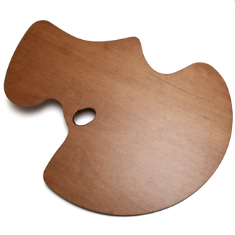 New Wave Maple Wood "Expressionist" Palette - Right Hand