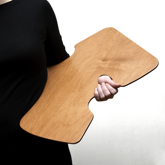 New Wave Maple "Academian Confidant" Wood Palette - Left Hand