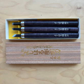 Yoshiharu Wood Carving Knives Set (3 in a box) H-3