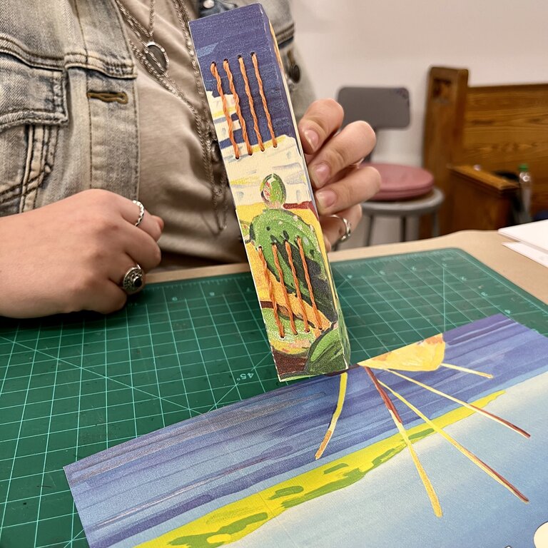 Long Stitch Bookbinding with Recycled Covers | Oct 5 10:30am - 3:30pm