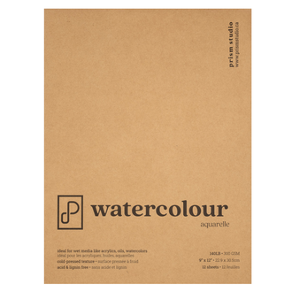 Prism Studio Watercolour Paper Pad Cold Pressed - 9" x 12" Prism Studio Watercolour Paper Pad Cold Pressed - 9" x 12"