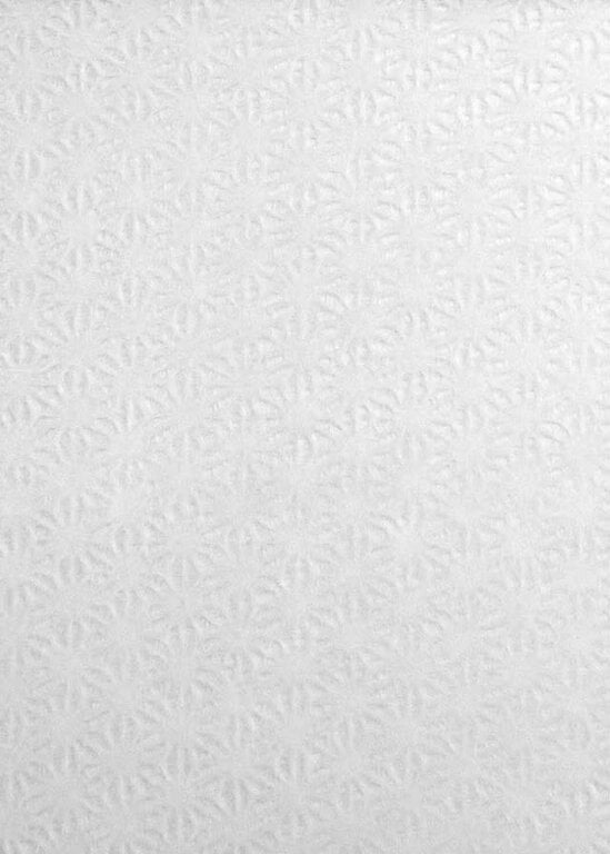 The Japanese Paper Place Hemp Flower White (17g) - 21" x 31"