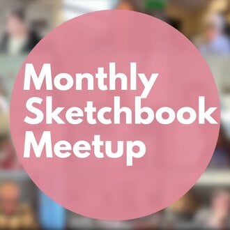 ARTiculations Monthly Sketchbook Meetup (Online) 7:00 - 8:00 pm