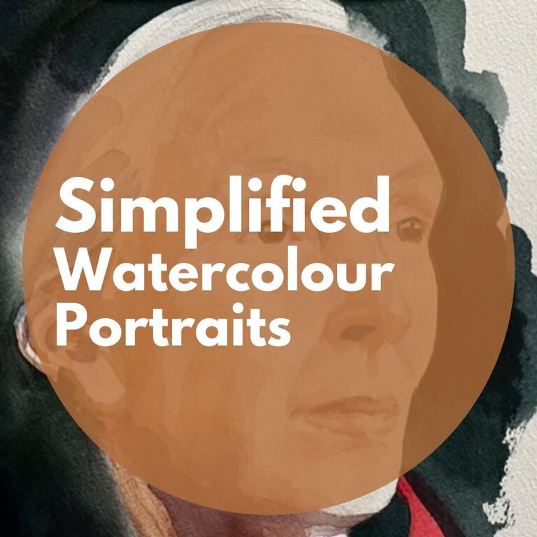 ARTiculations Simplified Watercolour Portraits (2day) |  April 11 & 12 2026 10 to 4pm
