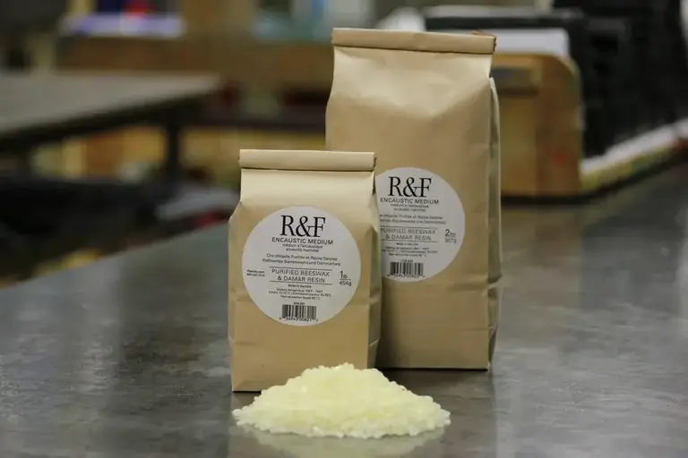 R&F Handmade Paints Encaustic Medium - Purified Beeswax & Damar Resin