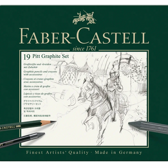 Faber-Castell Pitt Graphite Set - Tin of 19
