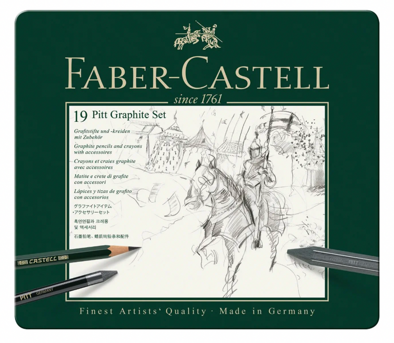 Faber-Castell Pitt Graphite Set - Tin of 19
