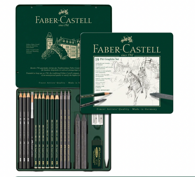 Faber-Castell Pitt Graphite Set - Tin of 19