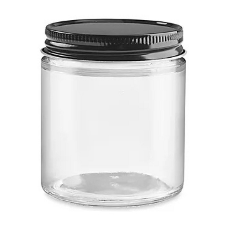 Glass Jar Metal Lid - 4 oz